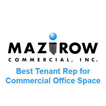 Mazirow Commercial Inc logo with Best Tenant Rep for Commercial Office Space subtitle